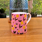 Fine bone china mug with Ballet Pink design from The First Flowers 