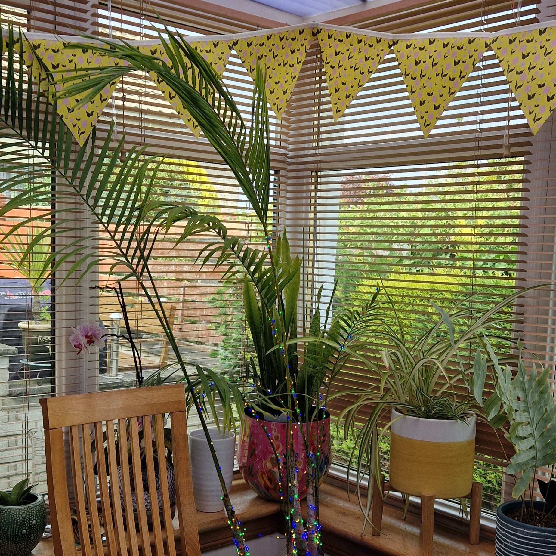 Indoor and Outdoor Bunting in First Flowers Sunshine Yellow - Summer 2025 - SALE