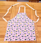 Children’s Cotton Apron – First Flowers (Lilac Dusk Summer 2025) - SALE