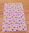 Cotton tea towel with First Flowers pattern in Ballet Pink 2025