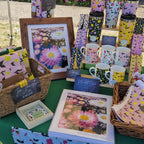 Mounted photograph of everlastings in Kings Park, Western Australia