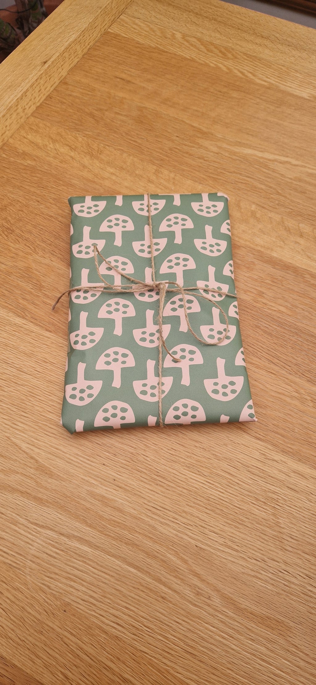 Wrapping Paper in Glen Tanar Mushrooms in Leafy Green - Summer 2025 - SALE