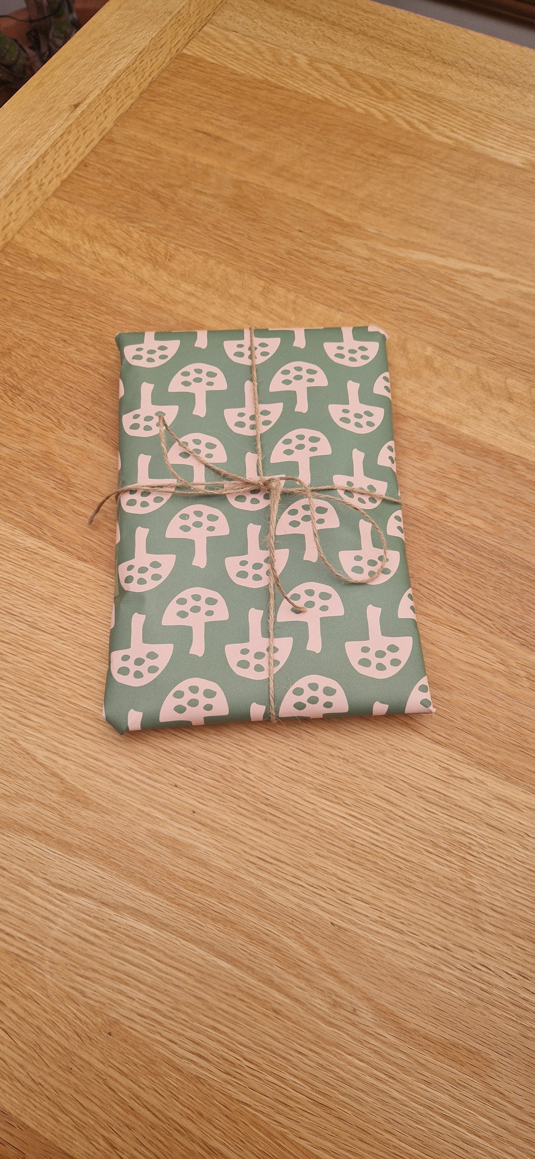 Wrapping Paper in Glen Tanar Mushrooms in Leafy Green - Summer 2025 - SALE