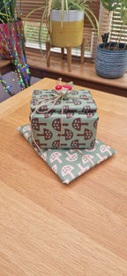 Wrapping Paper in Glen Tanar Mushrooms in Leafy Green - Summer 2025 - SALE