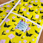 Double Oven Gloves – First Flowers (Sunshine Yellow)