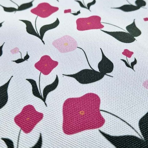 Organic Cotton Tea Towel – First Flowers (Tea Green)