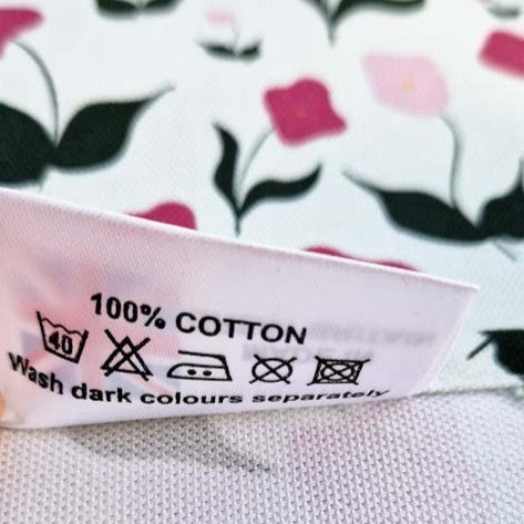 Organic Cotton Tea Towel – First Flowers (Tea Green)