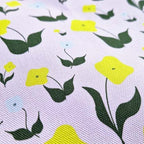 Organic Cotton Tea Towel – First Flowers (Ballet Pink)