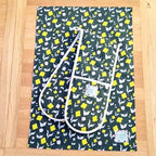 Double Oven Gloves – First Flowers (Forest Green)