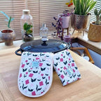 Organic Cotton Tea Towel – First Flowers (Tea Green)