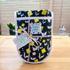 Double Oven Gloves – First Flowers (Forest Green)