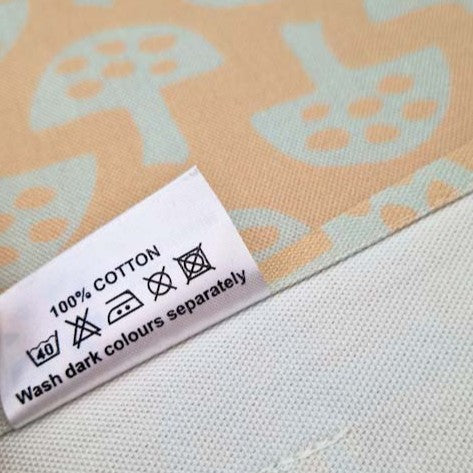 Organic Cotton Tea Towel – Glen Tanar Mushrooms (Pale Acorn)