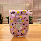 Double Oven Gloves – First Flowers (Ballet Pink)