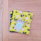 Organic Cotton Tea Towel – First Flowers (Sunshine Yellow)