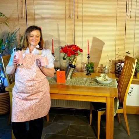 Reusable travel mug with Million Hearts design from Love Collection Valentines Gift