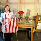 Adult Medium Apron – Love Collection (Stripped Hearts Design)