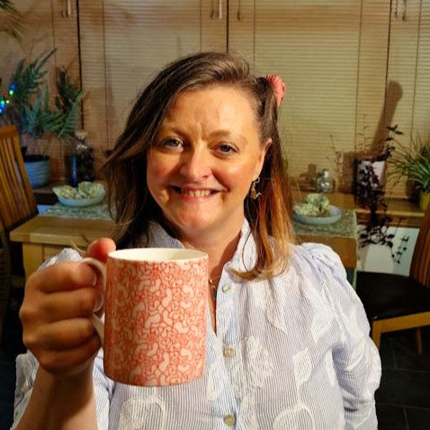 Fine bone china mug with Million Hearts design from Love Collection