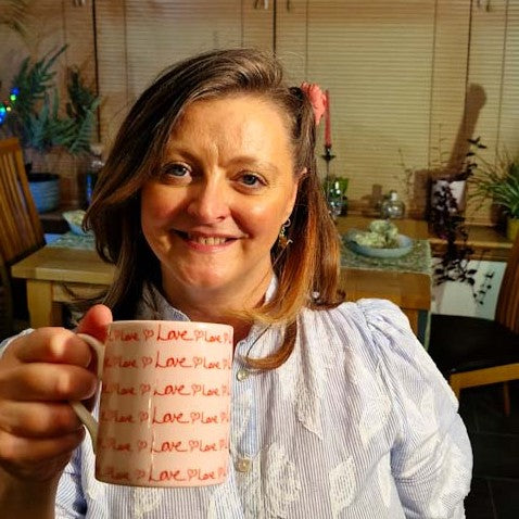 Fine bone china mug with Love Love Love design from Love Collection