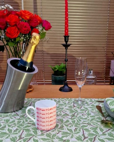 Fine bone china mug with Love Love Love design from Love Collection