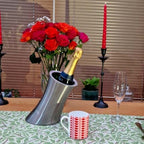 Fine Bone China Mug – Love Collection (Stripped Hearts Design)