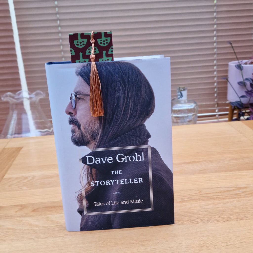 Glen Tanar Mushrooms bookmark with woodland mushroom design