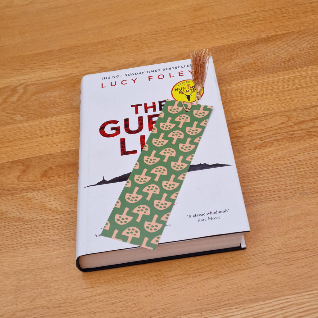 Nature-inspired mushroom bookmark made in the UK