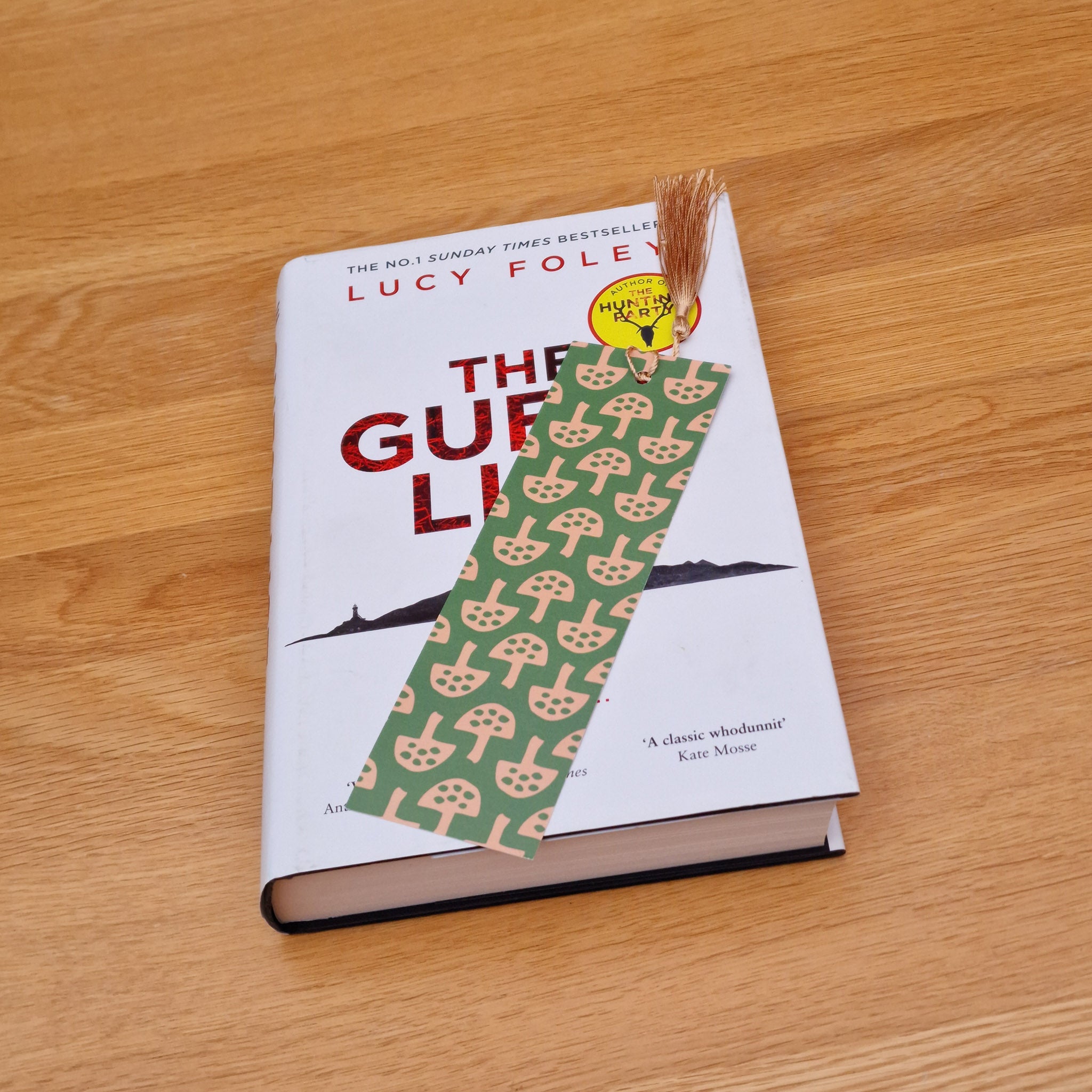 Nature-inspired mushroom bookmark made in the UK