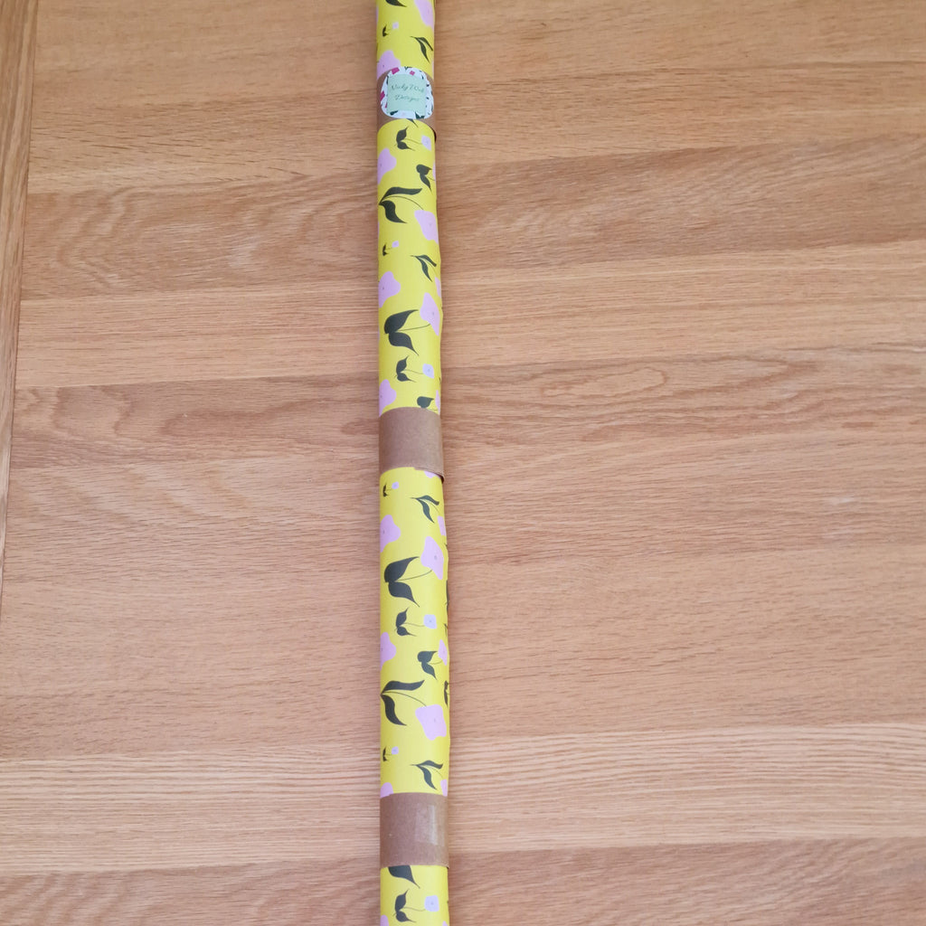 Wrapping Paper in First Flowers Sunshine Yellow - Summer 2025 - SALE