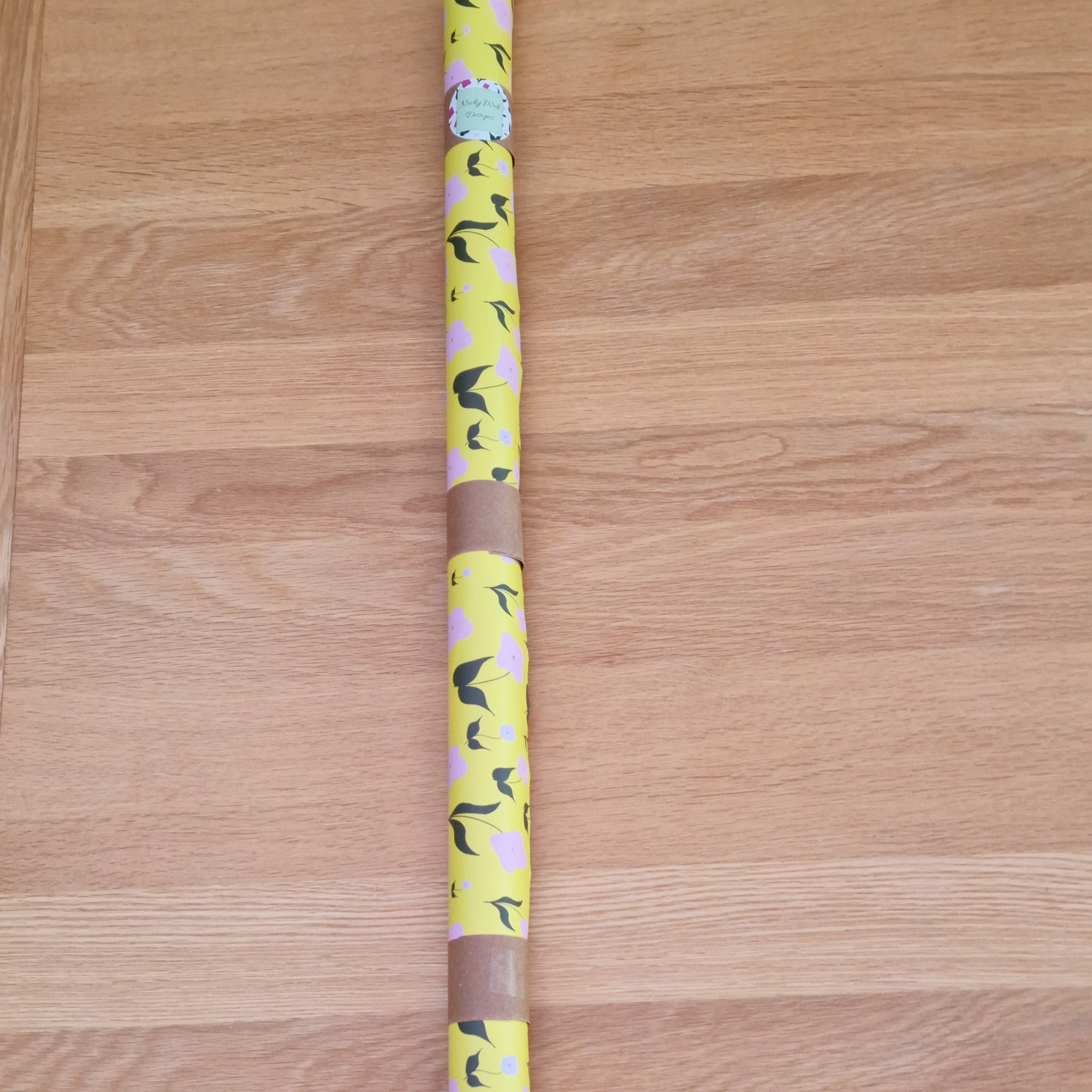 Wrapping Paper in First Flowers Sunshine Yellow - Summer 2025 - SALE