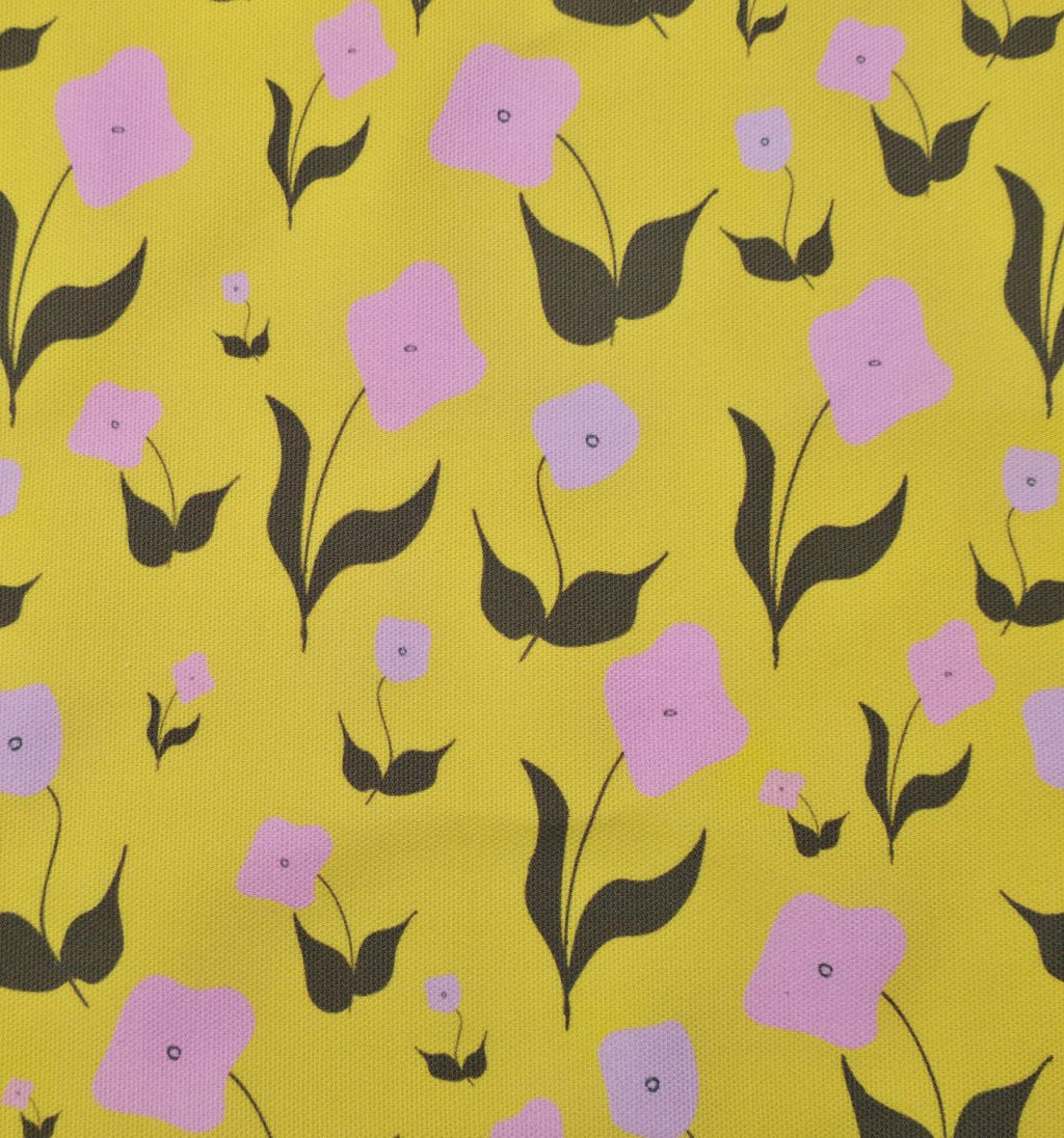 Cotton Tea Towel – First Flowers (Sunshine Yellow 2025) - SALE