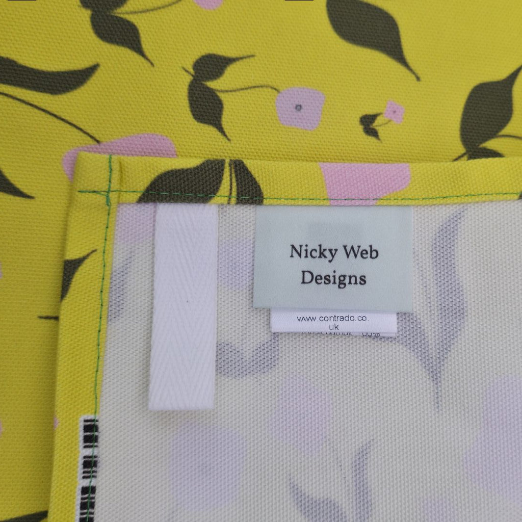 Cotton Tea Towel – First Flowers (Sunshine Yellow 2025) - SALE