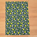 Cotton Tea Towel – First Flowers (Forest Green 2025) - SALE