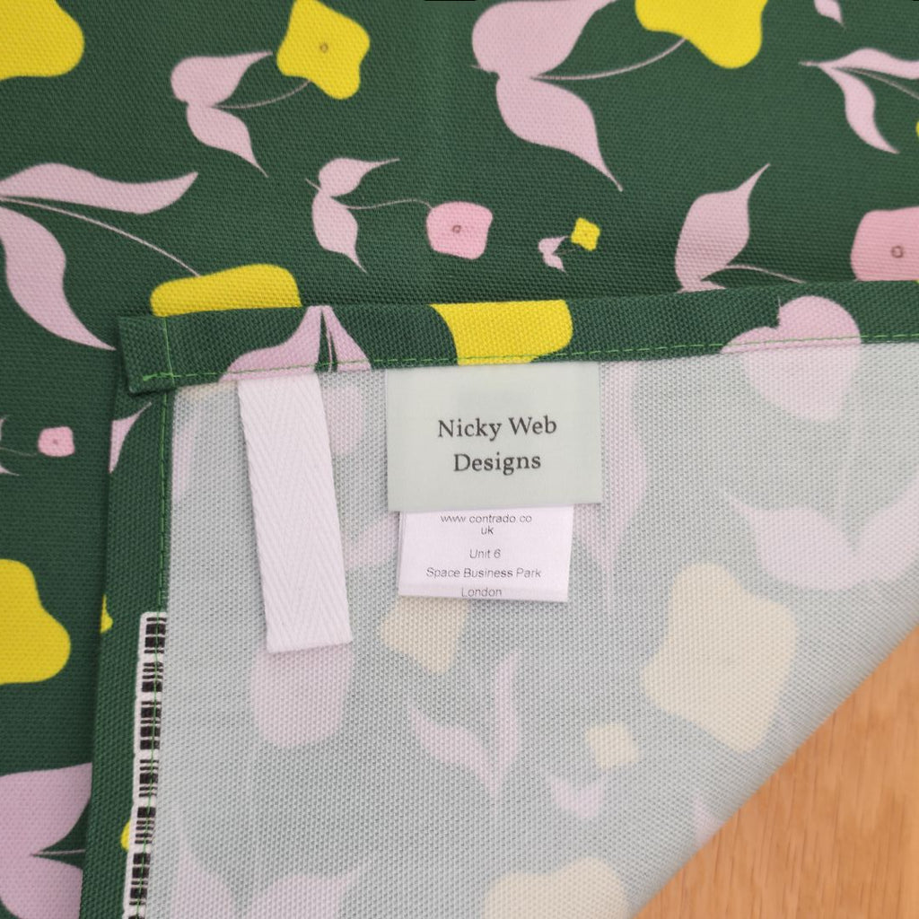 Cotton Tea Towel – First Flowers (Forest Green 2025) - SALE