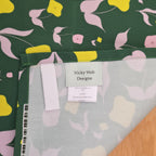 Cotton Tea Towel – First Flowers (Forest Green 2025) - SALE