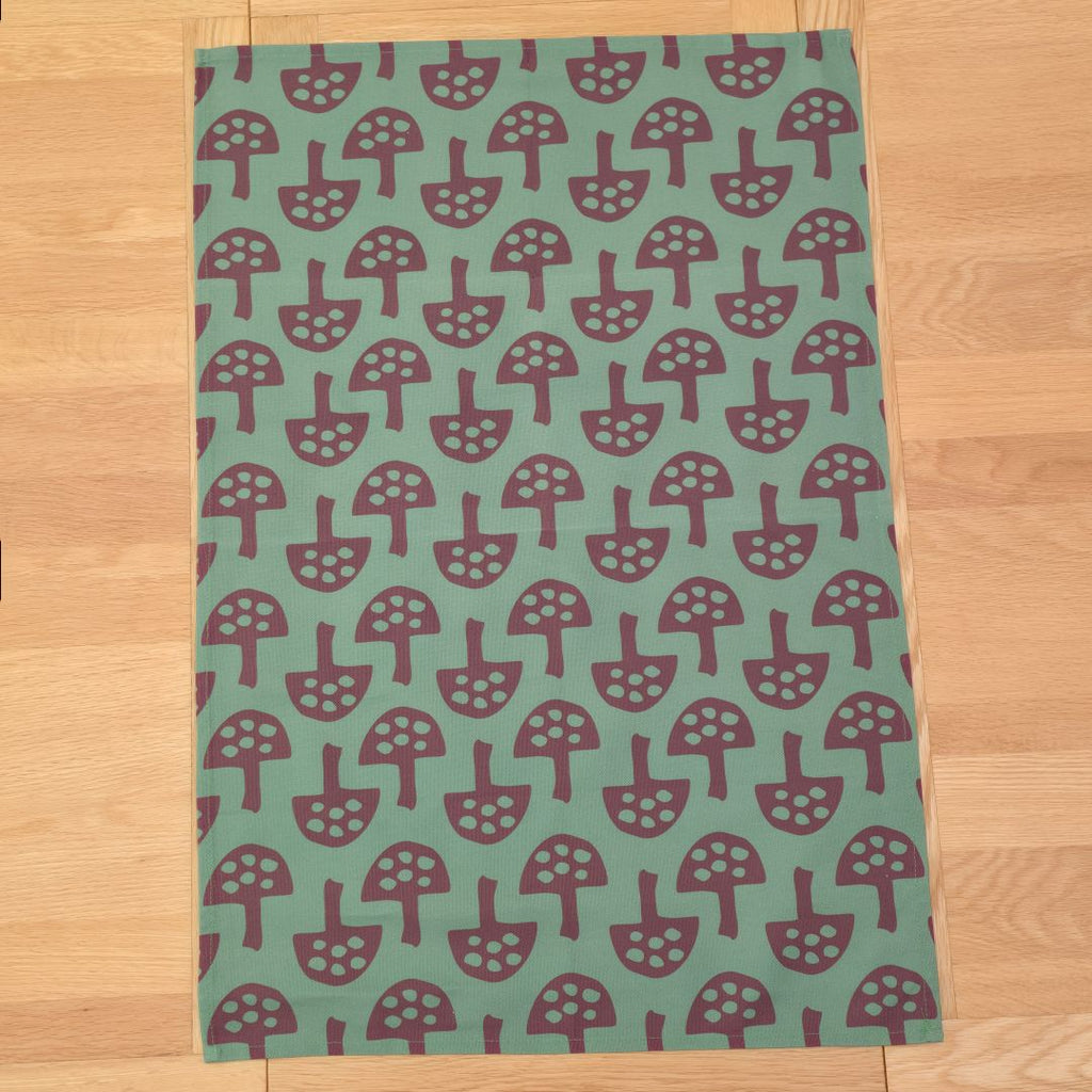 Cotton Tea Towel – Glen Tanar Mushrooms (Forest Floor - Summer 2025) - SALE