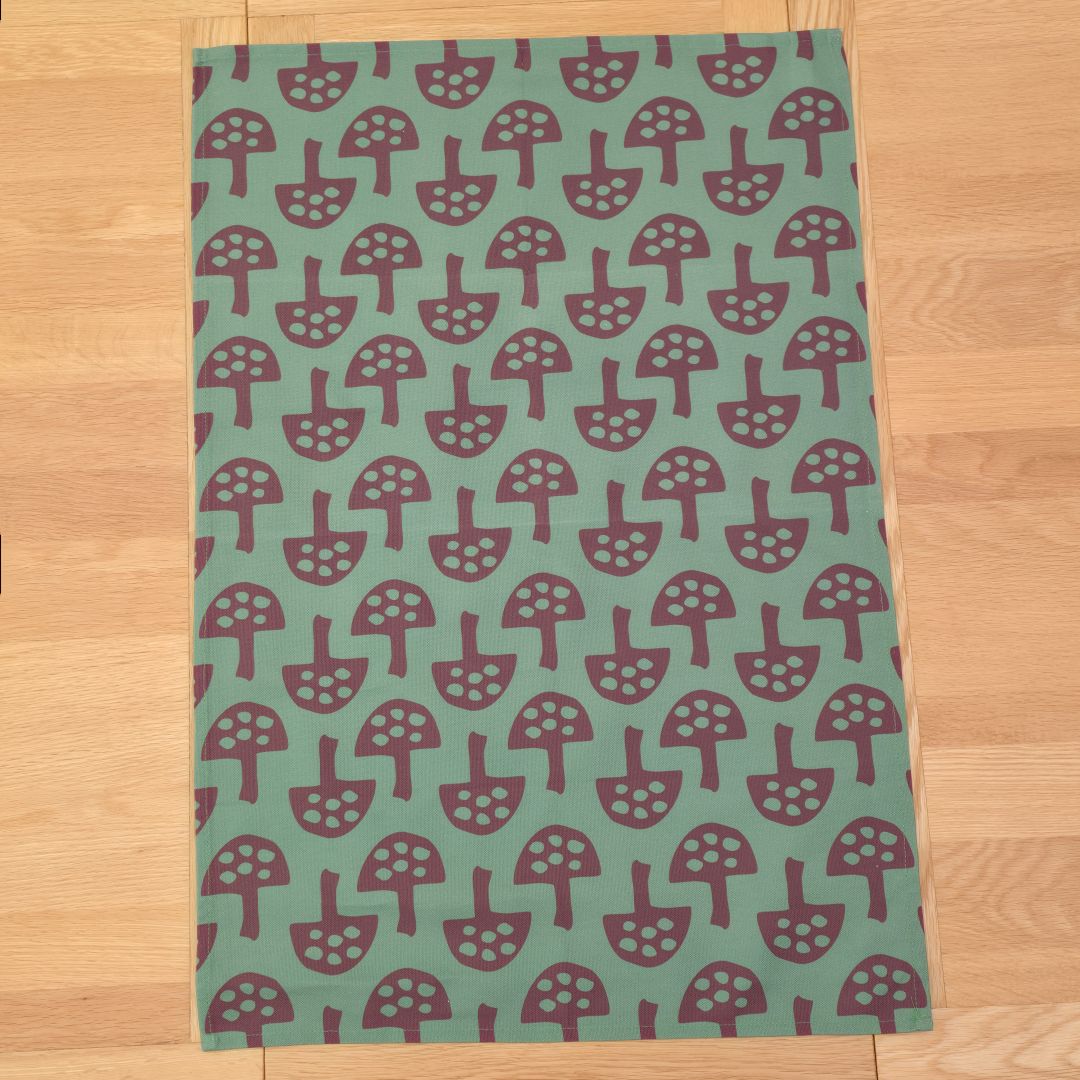 Cotton Tea Towel – Glen Tanar Mushrooms (Forest Floor - Summer 2025) - SALE