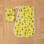 Cotton Tea Towel – First Flowers (Sunshine Yellow 2025) - SALE