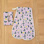 Cotton Double Oven Glove – First Flowers (Lilac Dusk Summer 2025) - SALE