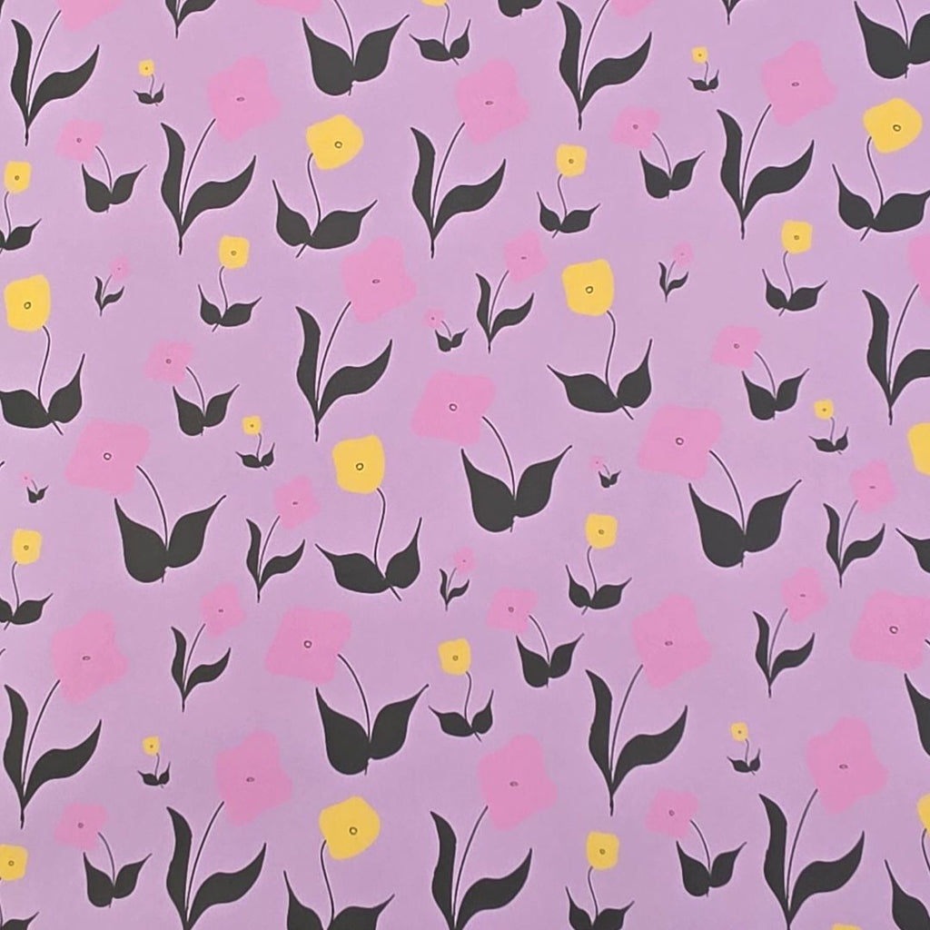 Wrapping Paper in First Flowers Lilac Dusk - Summer 2025 - SALE
