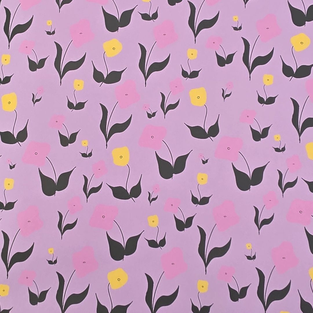 Wrapping Paper in First Flowers Lilac Dusk - Summer 2025 - SALE
