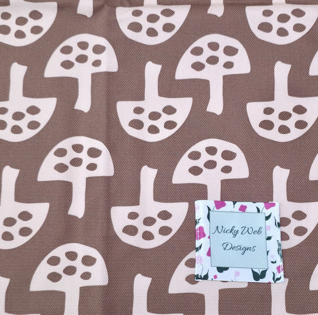 Organic Cotton Tea Towel – Glen Tanar Mushrooms (Brown Berry)
