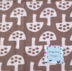 Organic Cotton Tea Towel – Glen Tanar Mushrooms (Brown Berry)