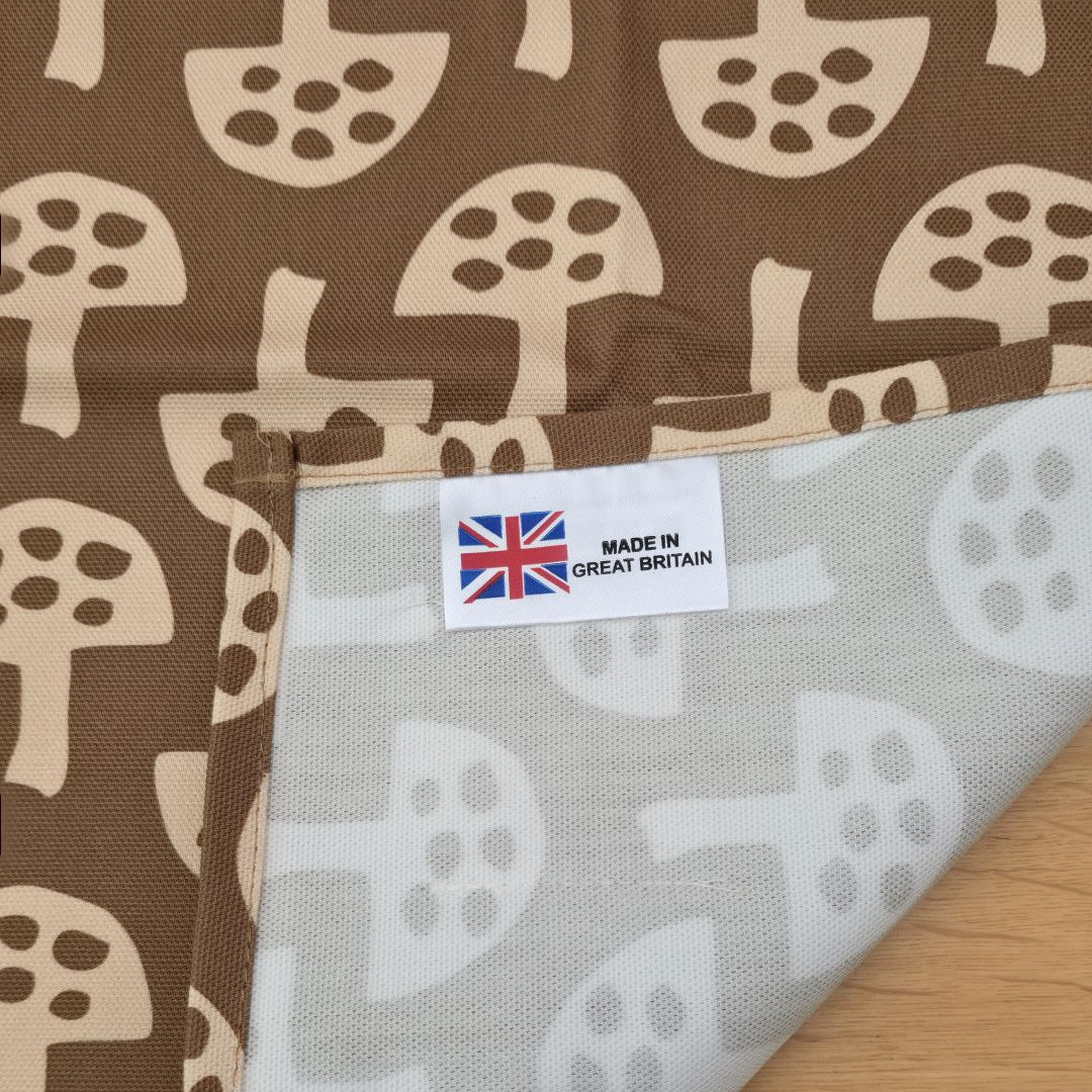 Organic Cotton Tea Towel – Glen Tanar Mushrooms (Brown Berry)