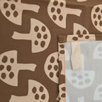 Organic Cotton Tea Towel – Glen Tanar Mushrooms (Brown Berry)