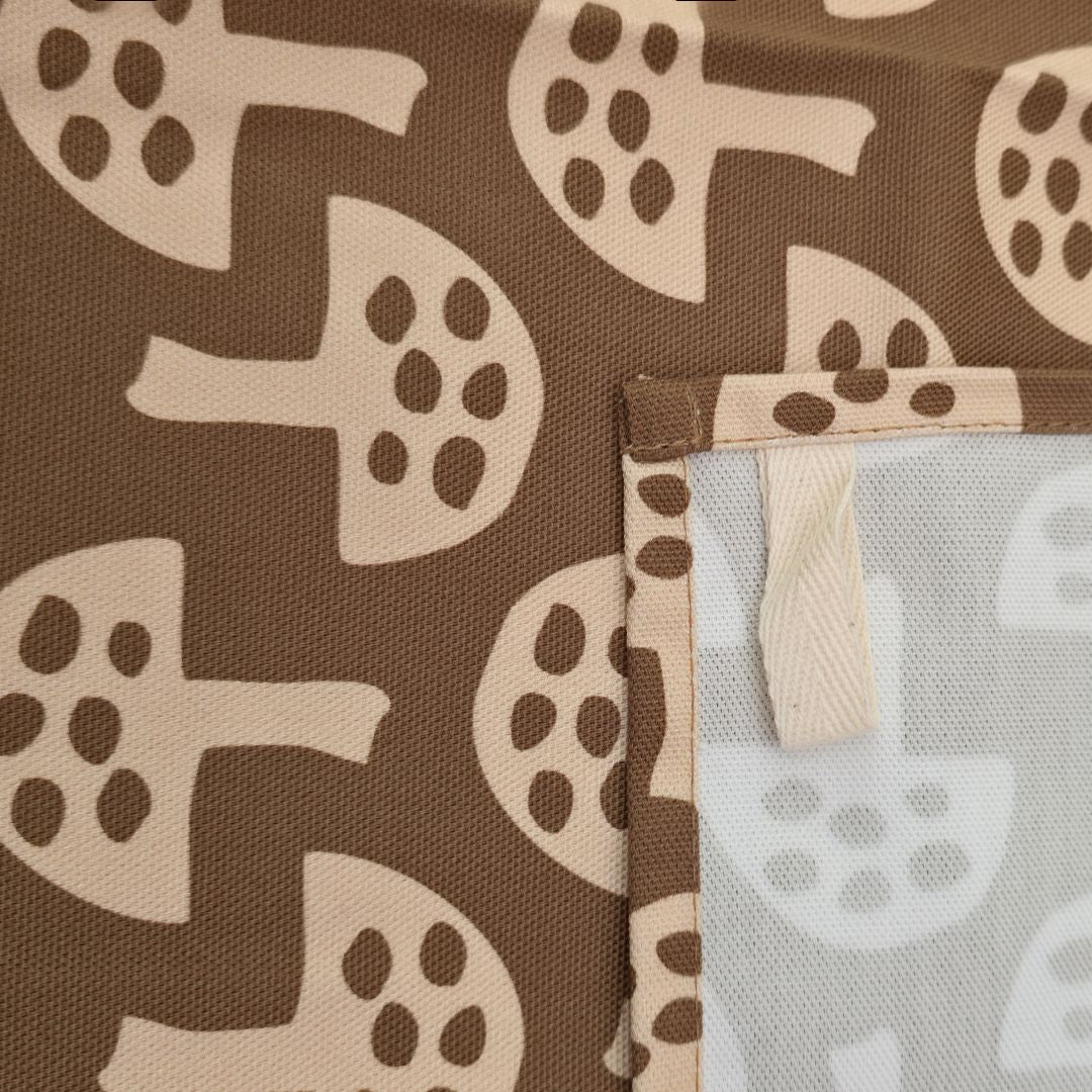 Organic Cotton Tea Towel – Glen Tanar Mushrooms (Brown Berry)