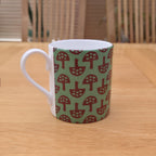 Fine Bone China Mug – Glen Tanar Mushrooms (Forest Floor Design) -SALE (SECONDS)