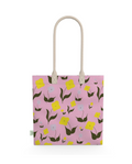 Cotton Tote Bag – First Flowers in Ballet Pink - SALE