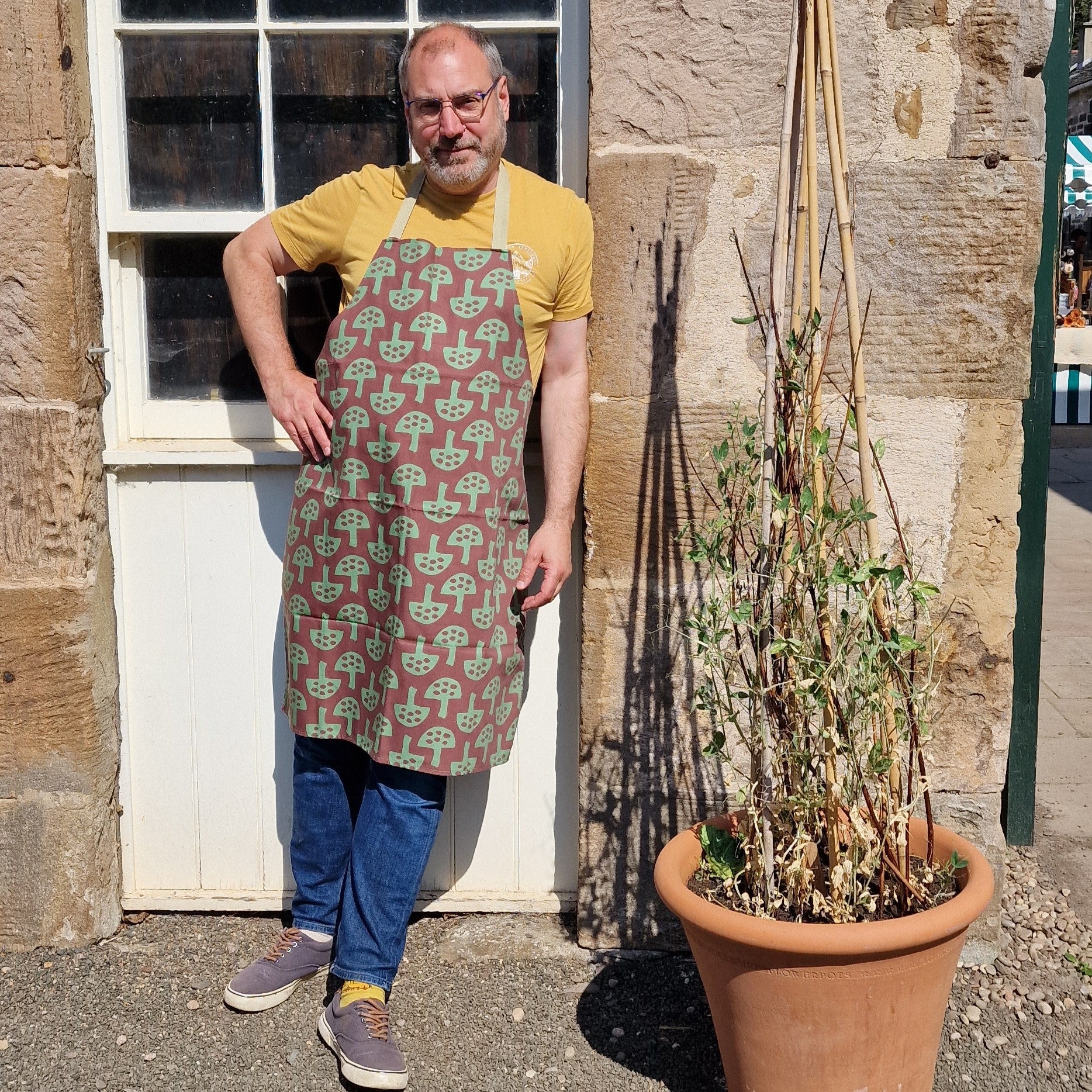 Adult Large Apron – Glen Tanar Mushrooms (Bark Summer 2025) - SALE