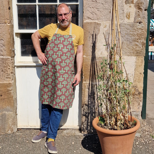 Adult Large Apron – Glen Tanar Mushrooms (Bark Summer 2025) - SALE