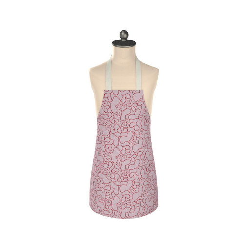 Children’s cotton apron with Million Hearts pattern from Love Collection